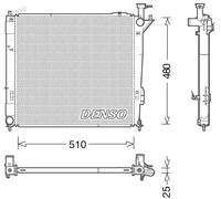 DENSO DRM41015 Radiatore motore