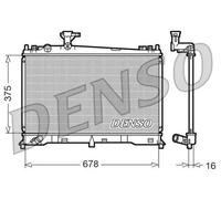 Radiatore DRM44010 DENSO per MAZDA 6 Tre volumi 6 Station Wagon 6 Hatchback