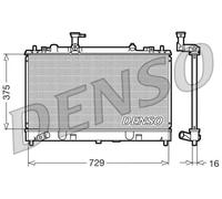 Radiatore DRM44011 DENSO per MAZDA 6 Hatchback 6 Station Wagon 6 Tre volumi