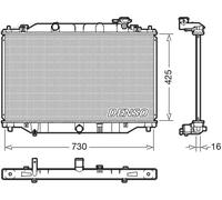 Radiatore DRM44039 DENSO per MAZDA CX-5