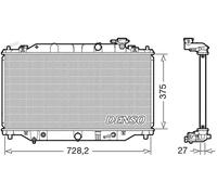 DENSO DRM44044 Radiatore motore