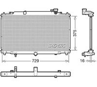 Radiatore DRM44048 DENSO per MAZDA 6 Tre volumi 6 Familiare