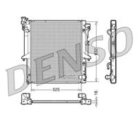Denso Radiatore motore DRM45018 per Mitsubishi L200/Triton 2.5 DI-D 4WD 100 kW Alluminio