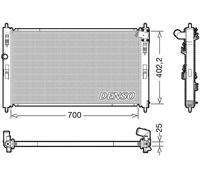 Denso Radiatore motore DRM45053 (1350A764) per Mitsubishi ASX / Citroën C4 Aircross / Peugeot 4008