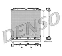 Radiatore DRM46032 DENSO per NISSAN PATHFINDER III