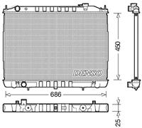 DENSO DRM46050 Radiatore motore