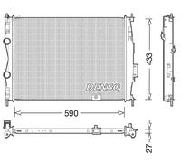 Radiatore DRM46051 DENSO per NISSAN QASHQAI / QASHQAI +2 I