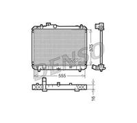 DENSO DRM47008 Radiatore, Raffreddamento motore per SUZUKI