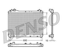 DENSO DRM47011 Radiatore motore