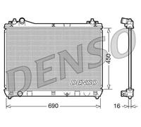 Radiatore DRM47016 DENSO per SUZUKI GRAND VITARA II