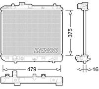 Radiatore DRM47028 DENSO per SUZUKI SPLASH