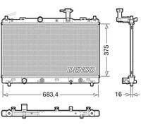Radiatore DRM47041 DENSO per SUZUKI SX4 S-CROSS
