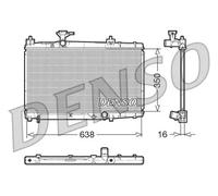 Radiatore DRM50007 DENSO per TOYOTA YARIS YARIS VERSO