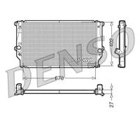 Radiatore, raffreddamento motore DENSO DRM50025