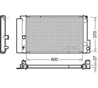 Radiatore DRM50087 DENSO per TOYOTA VERSO