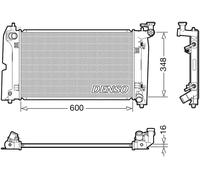 Radiatore DRM50111 DENSO per TOYOTA COROLLA Compact COROLLA COROLLA Familiare
