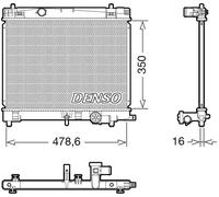 Denso Radiatore DRM50137 – Raffreddamento motore per Toyota Yaris