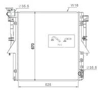 DIEDERICHS DCM3885 Radiatore motore