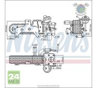 Radiatore Egr Nissens per AUDI A3 SEAT TOLEDO III ALTEA LEON SKODA OCTAVIA S #i4