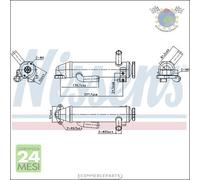 Radiatore Egr Nissens per FORD MONDEO