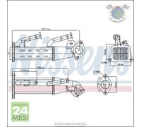 Radiatore Egr Nissens per FORD TRANSIT LAND ROVER DEFENDER