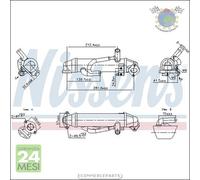 Radiatore Egr Nissens per FORD TRANSIT MONDEO
