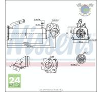 Radiatore Egr Nissens per FORD TRANSIT RANGER