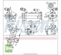 Radiatore Egr Nissens per LAND ROVER RANGE III I #i7