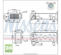Radiatore Egr Nissens per MERCEDES CLASSE GLK 250 220 200 GLA SPRINTER 516 514