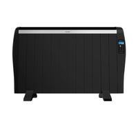 Radiatore Elettrico a Basso Consumo Cecotec ReadyWarm 2500 Thermal Nero. 12 Elementi, 1800 W, da Parete o Pavimento, Timer