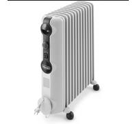 De’Longhi Radia-s Easytronic Interno Nero, Bianco 2500 W Riscaldatore ambiente elettrico a olio