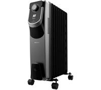 Radiatore Elettrico Cecotec ReadyWarm 9000 Space 360 Black 2000W medio controllo rotativo con ruote e sicurezza doppia