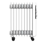 Radiatore Elettrico Cecotec ReadyWarm 950 Space White 2000W compatto controllo manuale ruote EasyGo