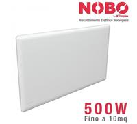 Radiatore elettrico norvegese NOBO 500W, 10 mq (include termostato NCU-2Te)