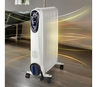 Radiatore Elettrico Termico Con Termostato Mobile 3 Livelli 2500W H 62 Cm