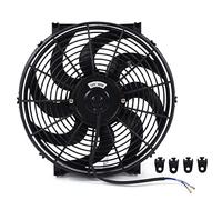 Radiatore elettrico ventola, kit di montaggio ventola di raffreddamento radiatore elettrico universale 14 pollici 12V 90W ventola sottile push pull