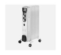 RADIATORE FABRILAMP BRASILIA, Potenza 1500 W, 3 livelli livelli di calore, Argento, Nero