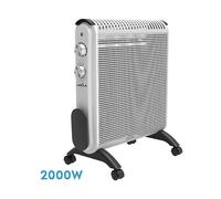 RADIATORE FABRILAMP CONDOR, Potenza 2000 W, 2 livelli di calore, Funzione Antigelo integrata, Bianco, Nero