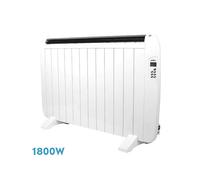 RADIATORE FABRILAMP GABAN, Potenza 1800 W, 12 livelli di calore, Timer=Programmazione giornaliera e settimanale, Funzione Antigelo integrata, Telecomando, Bianco
