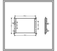 PRASCO Radiatore motore
