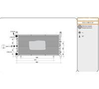 RADIATORE FIAT UNO 1.7 TURBO DIESEL 70 TD DAL 1986 IN POI NUOVO