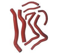 radiatore flessibile Tubo Compatibile Con Mitsubishi Per Lancer Per Evolution Per EVO 4/5/6 2.0L 4G63T 1996 1997 1998 1999 2000 2001 Kit Tubo Flessibile Radiatore In Silicone Parti Di Automobili(Red)