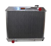 Radiatore for accessori auto a 4 file for 7.0L 6.6L V8 1960-1964 AT MT 3284 1960 1961 1962 1963 1964(Silver 1)