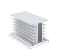 Radiatore for relè a stato solido trifase 10A 25A 40A 60A 80A 100A 120A 200A Dissipatore di calore in alluminio con ventola 12VDC 24VDC 220VAC(For 60-100A (3-L))