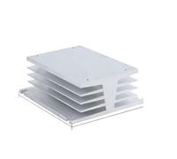Radiatore for relè a stato solido trifase 10A 25A 40A 60A 80A 100A 120A 200A Dissipatore di calore in alluminio con ventola 12VDC 24VDC 220VAC(For 10-40A (3-S))