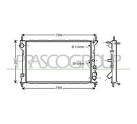 Radiatore Ford Transit/tourneo - Connect Dal 2003 Al 2006 Fd930r003 2t148005fa