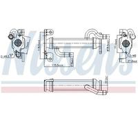 Radiatore gas di scarico Acciaio 989400 NISSENS per IVECO DAILY VI Furgone