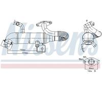 Radiatore gas di scarico Acciaio 989408 NISSENS per FORD FOCUS I Tre volumi