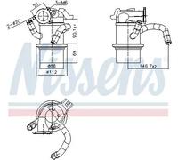 NISSENS 989422 Radiatore EGR