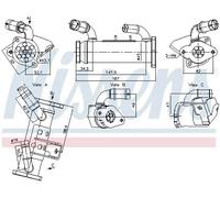 NISSENS 989474 Radiatore EGR